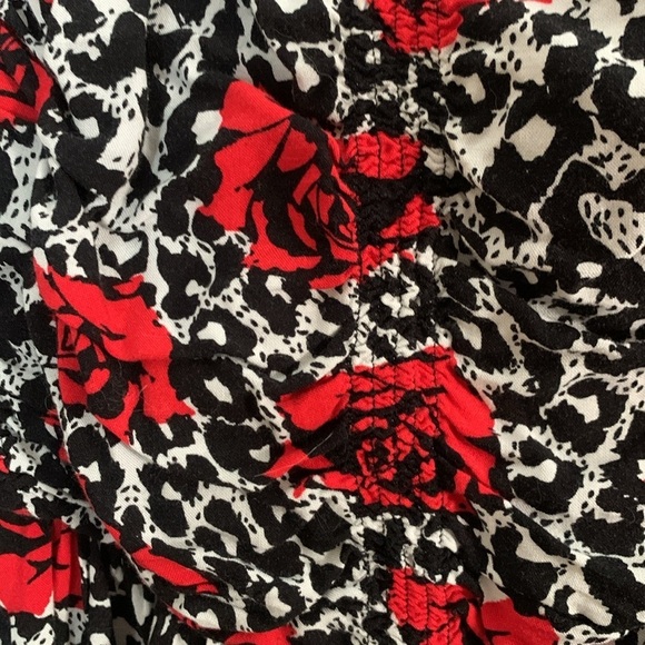 Torrid Skater Dress Roses and Leopard Print Size 2X - Picture 7 of 8
